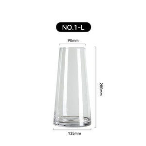 Flangia cristallo grigio fumo <span class=keywords><strong>vetro</strong></span> oro <span class=keywords><strong>disegno</strong></span> <span class=keywords><strong>vaso</strong></span> domestico semplice salotto <span class=keywords><strong>vaso</strong></span> <span class=keywords><strong>di</strong></span> fiori all'ingrosso - Product Image 6