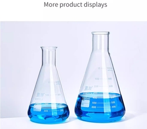 Frasco de vidrio para uso en laboratorio, frasco cónico Erlenmeyer ancho y estrecho de 500ML y 1000ML - Product Image 3