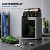 Imprimante 3D multicolore P2S Combo originale, vitesse d'impression rapide automatique 600 mm/s, machine d'impression FDM de bureau fermée