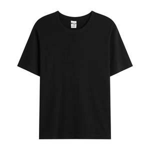 Venta al por mayor verano 230gsm personalizado impreso patrón cuello redondo Camiseta cómoda colorida 100% algodón suelta ajuste hombres camiseta - Product Image 4