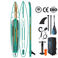 OEM ODM personnalisé 14 pieds Sup Race planche à rame gonflable pour le surf pour les sports nautiques