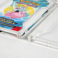 Présentoir de paquets de boosters Pokémon en polyester/plastique transparent, personnalisable en couleur et de haute qualité pour le rangement