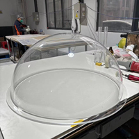 Dôme en acrylique transparent sur mesure de 80 cm, 100 cm, 150 cm de diamètre, grande dôme en acrylique pour présentation, couverture en acrylique en demi-sphère sur mesure