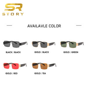 HISTOIRE STY9061A UV400 Lunettes de soleil carrées vintage pour hommes <span class=keywords><strong>2020</strong></span> Marque de luxe Design Rétro Monture en métal Punk Lunettes de soleil pour hommes - Product Image 6