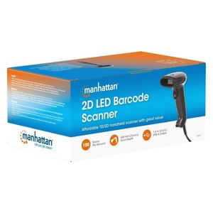 Lector de códigos de barras para códigos lineales y bidimensionales IDATA CCD 2D WREL Negro 153997 - Product Image 2