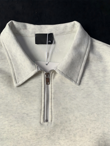 <span class=keywords><strong>Polo</strong></span> a Maniche Lunghe per <span class=keywords><strong>Uomo</strong></span> in 100% Cotone di Alta Qualità, Vestibilità Comoda, Design Personalizzato con Ricamo, Felpe Oversize in Maglia 420 GSM - Product Image 4