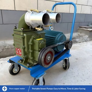 Pompa per aspirazione letame specializzata per aziende agricole, forte aspirazione, autoadescante, auto-drenante, pompa per acque reflue tipo 30, pompa per fossa settica per uso domestico - Product Image 2