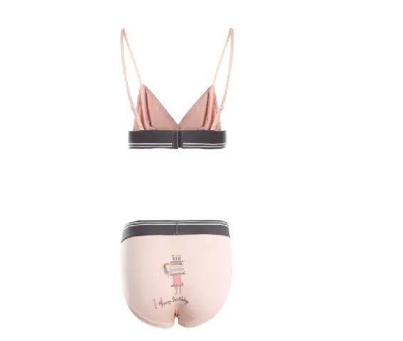 Áo Ngực Thời Trang Thanh Lịch Dàn Phụ Nữ Cup Túi Sexy Đồng Bằng Đồ Lót Quần Lót Dây Đeo Mắt Nóng Spandex Chống