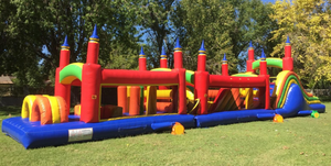 Parcours d'obstacles <span class=keywords><strong>gonflable</strong></span> de compétition de course en PVC commercial, <span class=keywords><strong>trampoline</strong></span> <span class=keywords><strong>gonflable</strong></span> d'aventure à vendre - Product Image 4