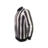 Maillot d'arbitre de hockey sur glace personnalisé imprimé par transfert thermique, en tissu respirant pour adulte. Chemise d'arbitre de hockey sur glace à manches longues 160g.