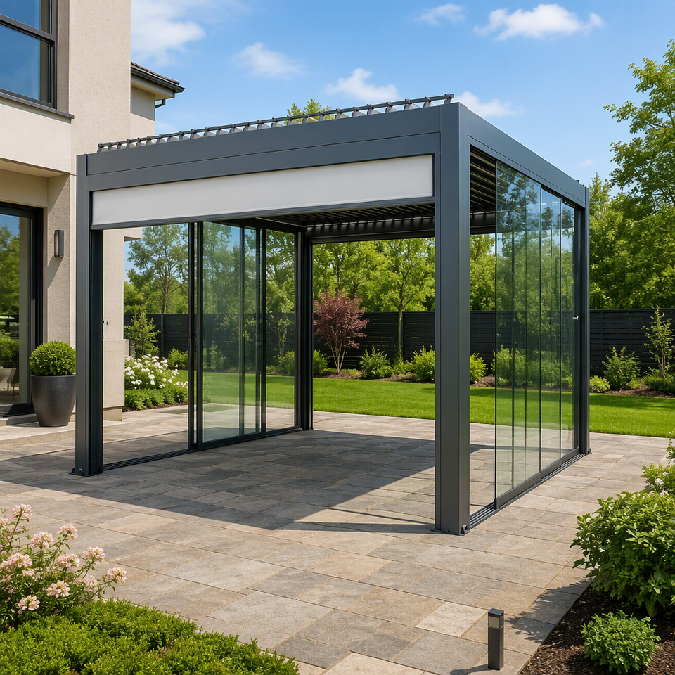 Garden Aluminium Louvre Pergola Roof| Alibaba.com
