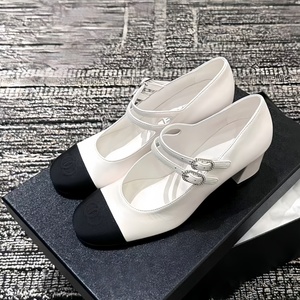 Chaussures de luxe de créateur pour femmes, sandales à talons, cuir véritable de haute qualité, bout rond, escarpins de marque, chaussures de soirée tendance - Product Image 3