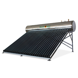 เครื่องทำน้ำร้อนพลังงานแสงอาทิตย์แบบรวม 24 หลอด รุ่น SFH300H ความจุ 300 ลิตร ผลิตจากสแตนเลส พร้อมท่อความร้อน ได้รับมาตรฐาน CE ISO สำหรับน้ำร้อนใช้ในบ้าน - Product Image 2
