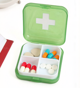 Caja de Medicamentos de Plástico PP Ecológica, Portátil, con Compartimentos Pequeños, Contenedores y Cajas de Almacenamiento de Plástico Seguros para Alimentos para Pastillas - Product Image 4