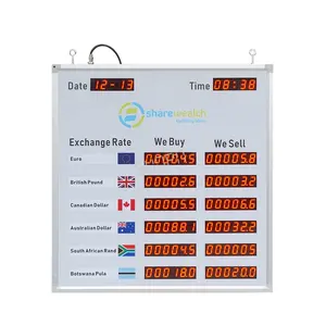 Shenzhen Fabrikant Led Numerieke Display Board Voor Wisselkoers Display Gas Prijs Led Nummer