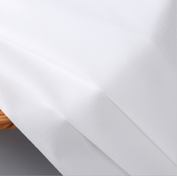 Tissus en popeline blanc uni en polyester/coton TC 65/35 45*45 133*72 150cm pour chemises, vente en gros