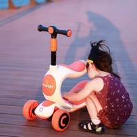 Vente en gros de vélos et trottinettes pour enfants 3 en 1 à bas prix avec siège, trottinette à trois roues pour enfants
