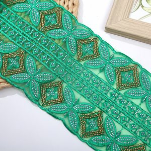 Phi đính cườm thêu lưới ren Trims thêm sang trọng văn hóa cho thời trang & trang trí - Product Image 5