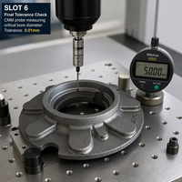 Boîtier de boîte de vitesses en fonte ductile GGG50 sur mesure, usiné CNC, pièces moulées en fonte de graphite sphéroïdal pour machines