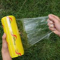 Film d'emballage plastique extensible en pvc, 5 m, enveloppe de qualité alimentaire, plastique extensible