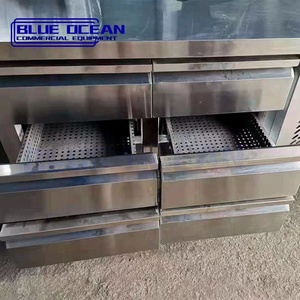 Ingrosso in acciaio inox sotto il bancone cucina frigo congelatore doppio cassetto <span class=keywords><strong>a</strong></span> temperatura singola <span class=keywords><strong>frigorifero</strong></span> - Product Image 2