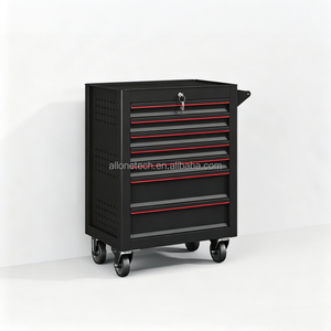 Carrello Portautensili con Armadietto per Garage, Servante da Officina, Carro Porta Attrezzi - Product Image 4
