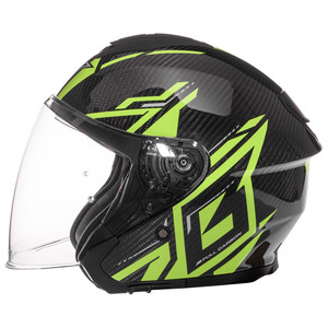 Befast Casco Heron carbono doble visera amarillo L - Product Image 3