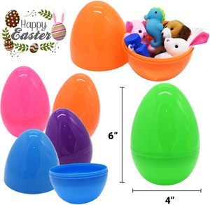 Muestra gratis <span class=keywords><strong>juguetes</strong></span> de Pascua regalos decoración sin terminar <span class=keywords><strong>en</strong></span> blanco liso vacío rellenable gigante grande 6x4 pulgadas <span class=keywords><strong>huevos</strong></span> de Pascua de plástico para la caza de <span class=keywords><strong>huevos</strong></span> - Product Image 2