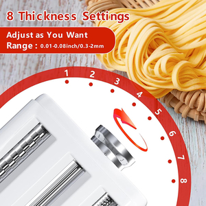 Accessoire professionnel 3-en-1 <span class=keywords><strong>pour</strong></span> machine à pâtes : rouleau à pâtes, coupe-spaghetti, coupe-fettuccine <span class=keywords><strong>pour</strong></span> batteurs sur socle <span class=keywords><strong>KitchenAid</strong></span> - Product Image 3