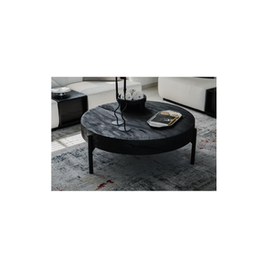 Mesa de centro negra rústica Premium, muebles de sala de estar hechos a mano para interiores, madera de teca decorativa Premium para uso doméstico - Product Image 2