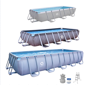 Avenli 17823EU Cho Thị Trường Châu Âu Bán Nóng Passaat Hạt Hình Chữ Nhật Khung Thép Hồ Bơi Lớn 13ft 18ft Trên Mặt Đất Hồ Bơi Với Bơm - Product Image 1