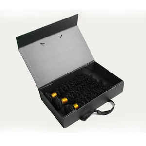 Customized Hard Board Magnetic Opening and Closing <b>Foldable</b> Paper <b>Box</b> Hair Extension <b>Box</b> with Silk Insert - Product Image 6