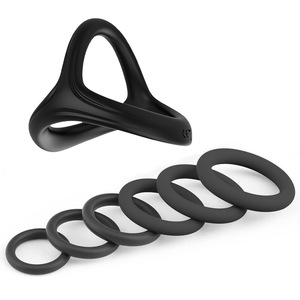 Siliconen Sperma Vergrendeling Penis Ring Vertraagde Ejaculatie Volwassen Mannelijke Erotische Producten 100% Waterdicht Seksspeeltje - Product Image 6