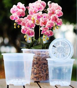Pot à fleurs en <span class=keywords><strong>plastique</strong></span> transparent blanc <span class=keywords><strong>pour</strong></span> orchidées, pot à semis avec trous respirants, gobelet ventilé <span class=keywords><strong>pour</strong></span> le rempotage des phalaenopsis - Product Image 1