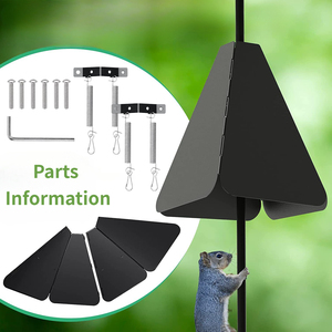 <span class=keywords><strong>Mangeoire</strong></span> à oiseaux en plastique robuste anti-escalade et anti-écureuil avec design oscillant et à large rebord pour jardin et cour arrière - En stock - Product Image 3