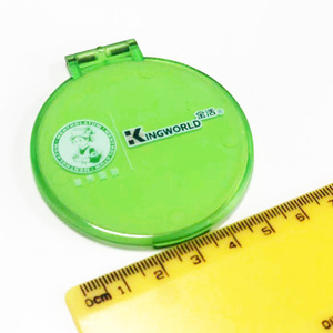 Kingworld Compact Mirror Round Plastic Folding Mini Handheld Makeup Mirror For Home Use Portable Gift - Product Image 4