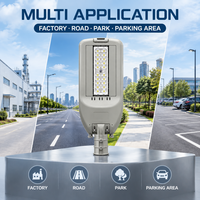 Lampadaire LED optique étroit en alliage d'aluminium IP67 AC de 40 à 75W pour l'éclairage extérieur des routes, des jardins et des parcs industriels