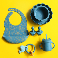 PAISEN plat de nourriture ventouse silicone anneau de dentition bébé assiette à dîner cuillère tasse alimentation ensemble pour bébé bol d'aspiration plaque de silicone