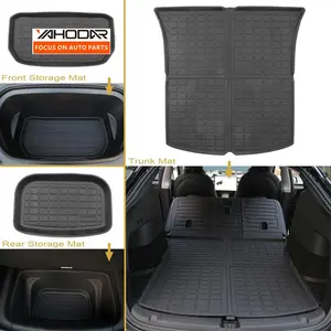 Car Interior Mounting Accessories Cargo Liners Mat Anti-Slip Trunk Front Rear Trunk Luggage Mats For Tesla Model Y