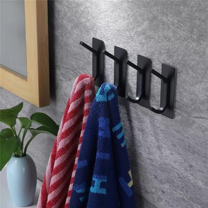 Single Iron Adhesive Towel <b>Hook</b> for Bathrobe Clothes Jacket & Robe-Wall Mounted <b>Tools</b> <b>Hook</b> - Product Image 5