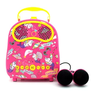 Kwaliteit En Kwantiteit Guaranted Kids Karaoke Zangmachine Speaker Kinderen Karaoke Cartoon Audio Alles In Één Machine Met Microfoons