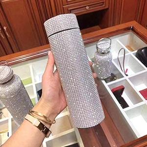 स्टेनलेस स्टील ब्रेज़्ड बीकर Blinged कप नई Bling पानी की बोतलें 500Ml थर्मस कप Bling Tumblers - Product Image 1