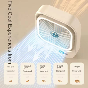 Ventilador Portátil Recarregável 2025, Ventilador de Mesa com Suporte, Ventilador Mini de Bolso com Luz Noturna para Dormitório - Product Image 3