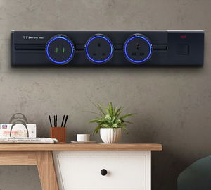 Ổ Cắm Thanh Ray Ổ Cắm Ẩn Để Bàn Họp Đa Năng Trên Mặt Bàn Ổ Cắm Usb Ổ Cắm Điện EU FR - Product Image 2