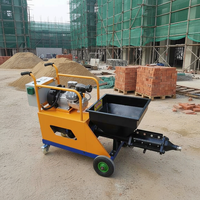 Machine à projeter le ciment et le mortier, machine de sablage pour murs extérieurs, mini-pleinière à pulvérisation rapide avec sortie de coulis uniforme
