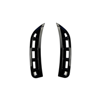 Autocollant de Voiture Noir Brillant et Motif Carbone en ABS pour Prise d'Air Avant, Compatible avec Mercedes-Benz GLE W167 2019-2023