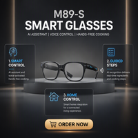 Lunettes Intelligentes avec Caméra IA pour Enregistrement Photo et Vidéo, Transfert Audio WiFi pour Activités Extérieures et Professionnelles