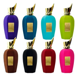 Hoge Kwaliteit Luxe Krimp Flocking Lege Glazen Fles 50Ml 100Ml Parfum Fles Met Doos