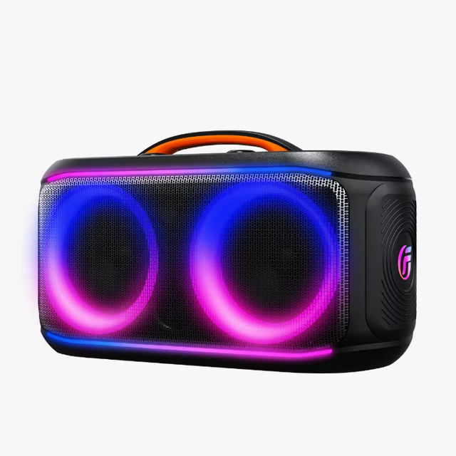 New Private High Quality Party ON-THE GO  Speaker, Portable Waterproof  Speaker with RGB LED Light Boombox Tube Speaker Forparty