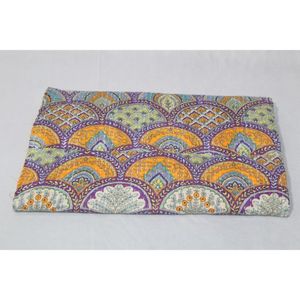 Auténtica Colcha y Edredón Kantha Indio Hecho a Mano, de Algodón Estampado, Lavable, Suave y Ecológico, Decoración para el Hogar a Excelente Precio - Product Image 2